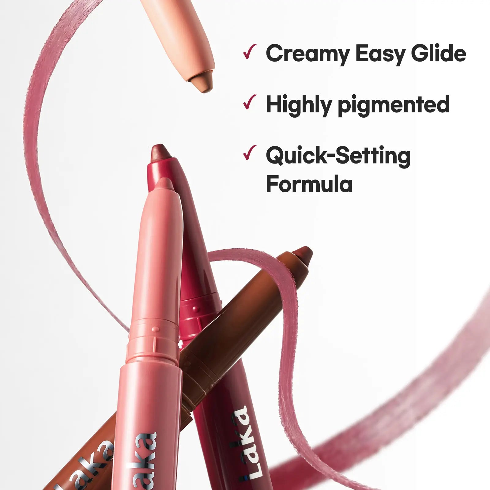 [Laka] Easy Glide Lip Liner — Creamy, Blendable Color with Smooth Application