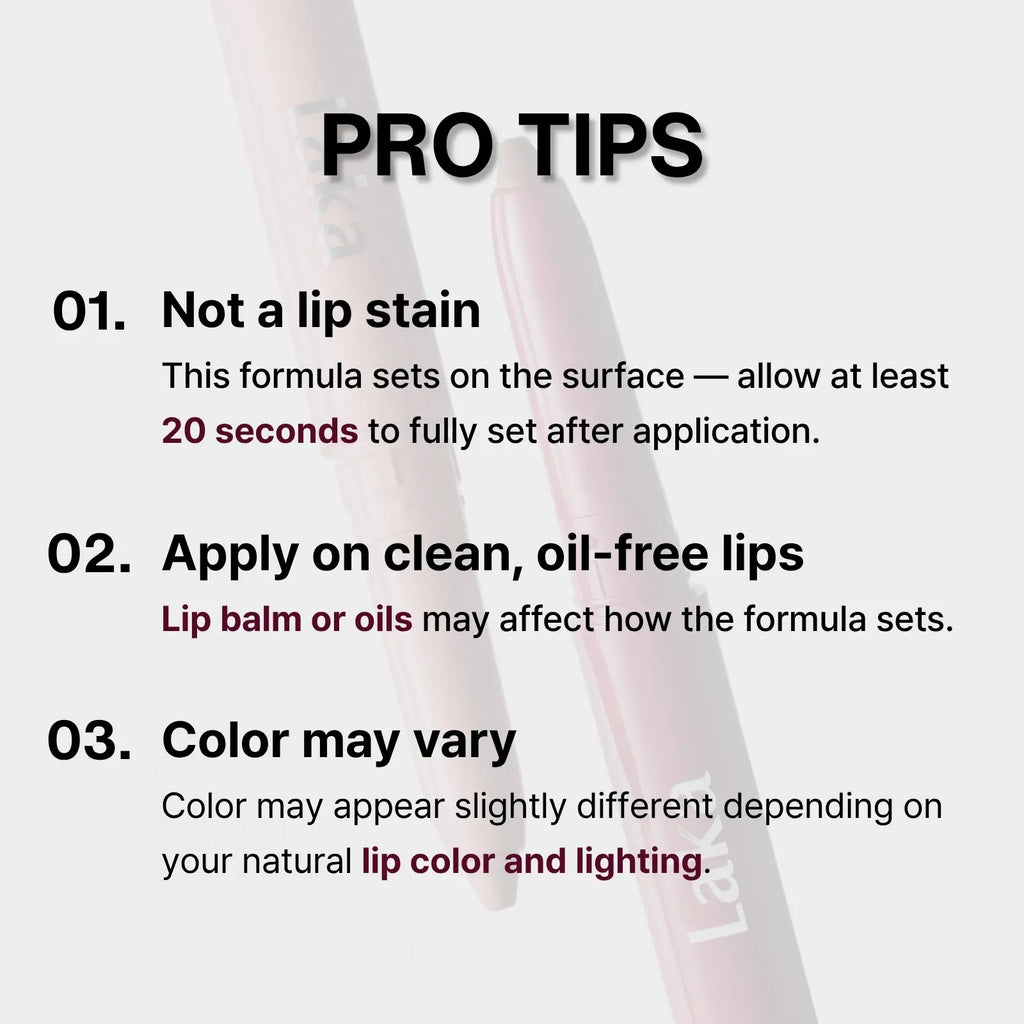 [Laka] Easy Glide Lip Liner — Creamy, Blendable Color with Smooth Application